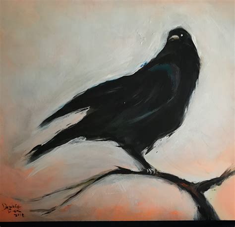 Acrylic Painting Of Crow Crow Painting Balloon Painting Acrylic Painting Absract Art Van