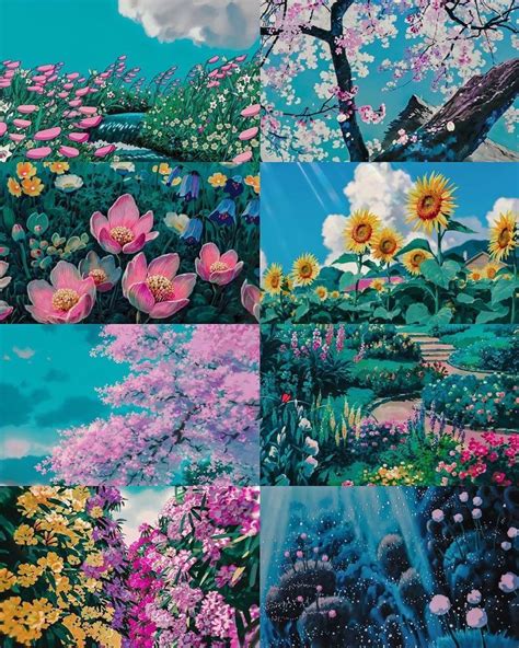 Flowers from Studio Ghibli world look magical ~.~ | Studio ghibli art ...