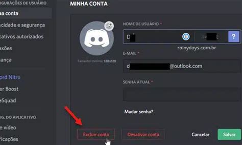 Como Excluir Conta Do Discord Permanentemente Rainy Days BR