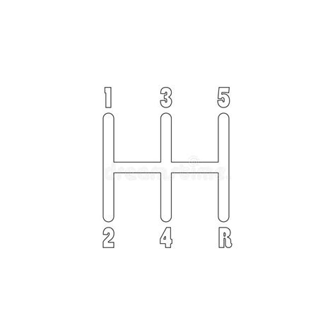 Gearbox Transmission Flat Vector Icon Stock Vector Illustration Of