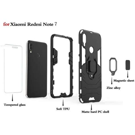 Desche Pour Coque Xiaomi Redmi Note Tui De T L Phone Portable