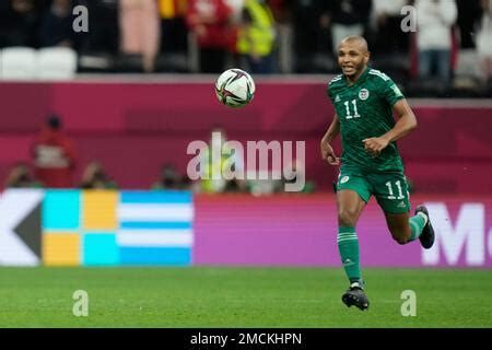 Algeria S Yacine Brahimi Scores His Side S Second Goal During The Arab