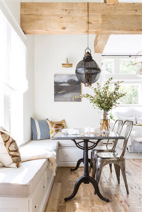 Kitchen Banquette Seating Hardwood Flooring