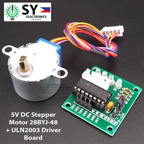 V Dc Stepper Motor Byj With Uln Driver Board Module Pins