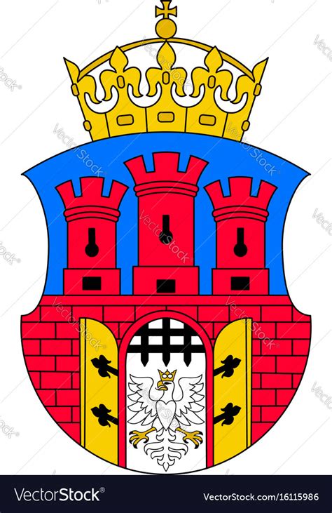 Coat of arms lesser poland voivodeship Royalty Free Vector