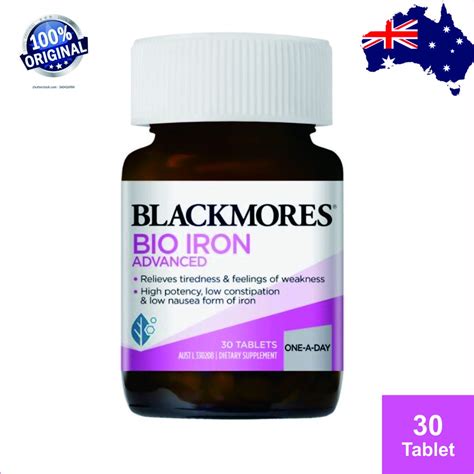 Jual Blackmores Bio Iron Advanced 30 Tablets Indonesiashopee Indonesia