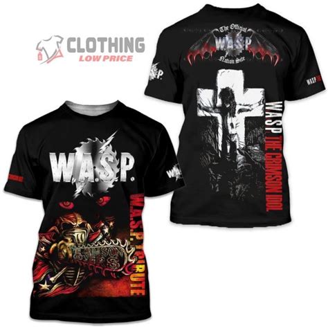 Wasp 40th Anniversary World Tour Merch Wasp 40 Years Live Tour