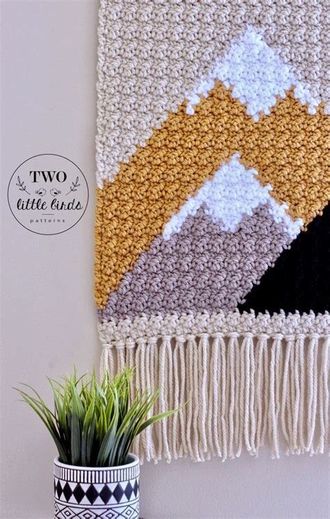 Crochet Wall Hanging Crochet Pattern Diy Wall Hanging Etsy