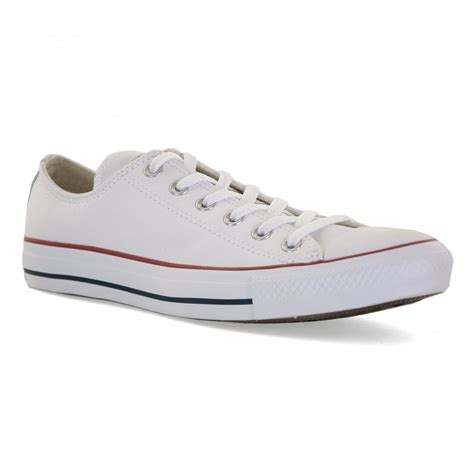 CONVERSE Converse Mens Core Leather OX Trainers White Mens From