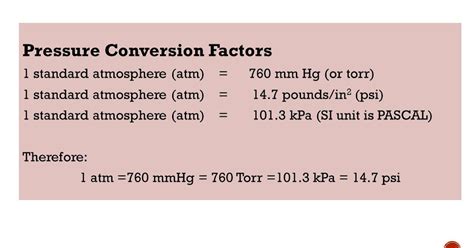 Converting Units Of Pressure Atm Torr Mmhg Bar Pa 45 Off