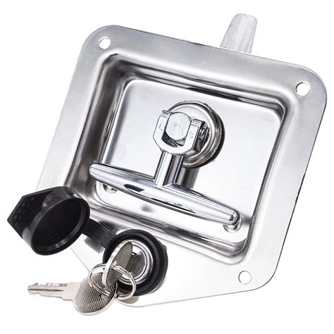 Buy Trailer Door Latchhighly Polished Stainless Steel T Handle Lock With Ket And Keys Heave