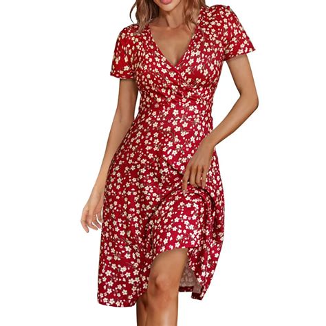 WEAIXIMIUNG Summer Dress Long Women S Fashion Casual Comfortable Cool