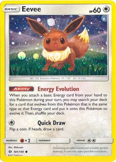 Eevee Cosmos Holo Miscellaneous Cards Products Pokemon