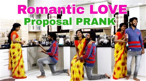 Romantic Love Proposal Prank ️ Bava Maradhalu Romantic Prank Ravivarma Santhoshi