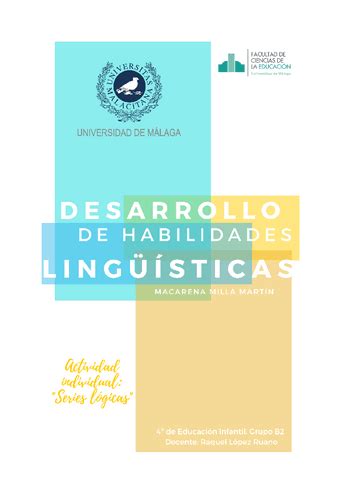 DESARROLLO DE HABILIDADES LINGUISTICAS SERIES LOGICAS Pdf