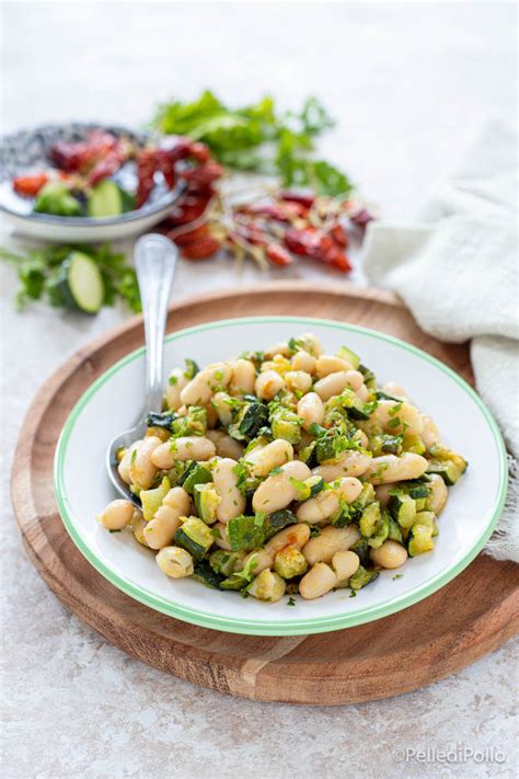 Zucchine E Fagioli Cannellini Contorno Veloce E Gustoso