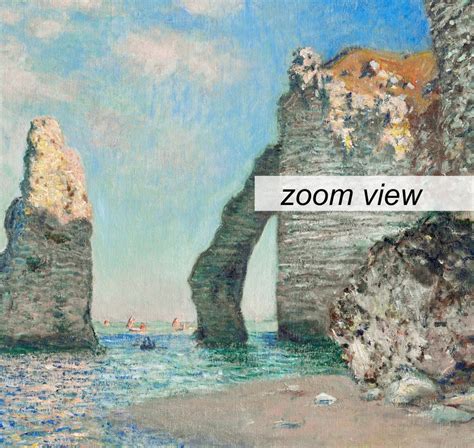 Claude Monet the Cliffs at Etretat 1885 Poster Etretat Cliffs - Etsy