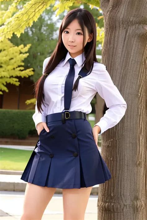 Dopamine Girl School Uniform Upskirt Detailed Pussy NRVZG Y ZYE