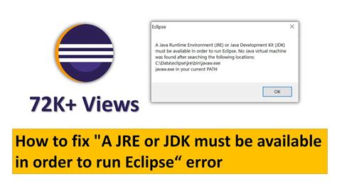 A Jre Or Jdk Must Be Available To Run Eclipse Most Correct Answers