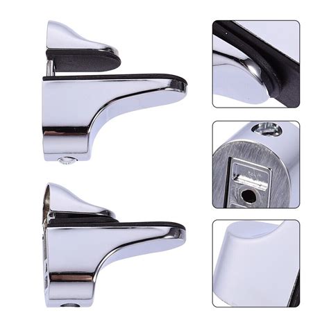 Pcs Glass Clip Shelf Bracket Adjustable Brackets Support Clamp Zinc