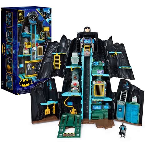 **USED/SEE NOTES** DC Comics Batman, Bat-Tech Batcave, Giant Transforming Playset with Exclusive ...