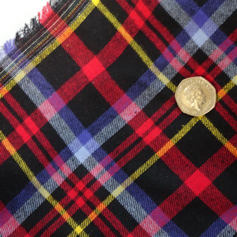 Tartans 100 Brushed Cotton Tartan Multi Coloured Sample