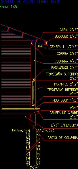 Detalles De Techos Con Tejas En Dwg Kb Librer A Cad