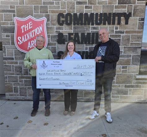 Bruce District And Port Elgin Masons Help Feed The Hungry Mitchell