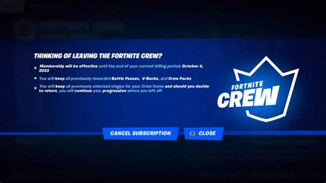 How To Cancel Fortnite Crew Esports Gg