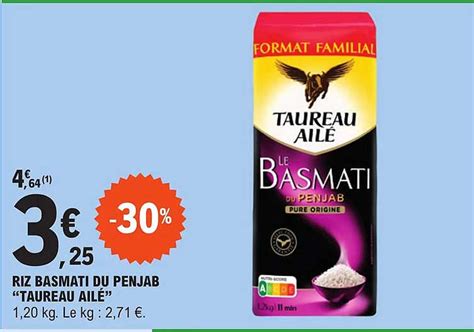 Promo Riz Basmati Du Penjab taureau Ailé chez E Leclerc iCatalogue fr