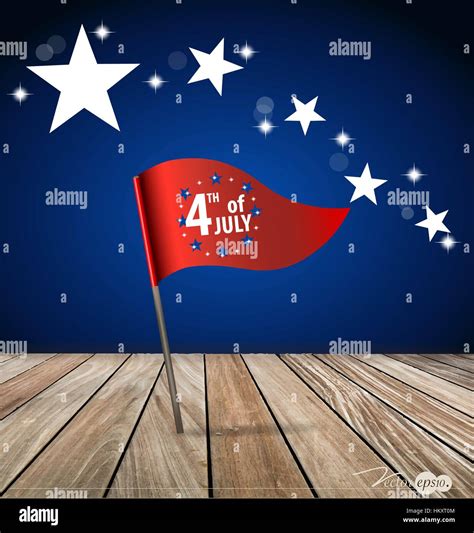 4th Of July Happy Independence Day United States Of America Vector Illustration Stock Vector