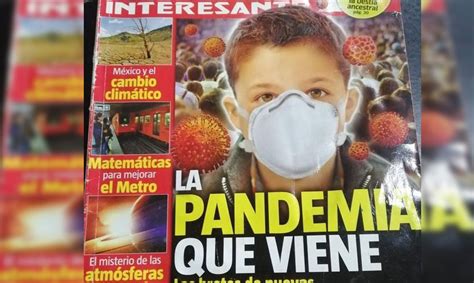 Qué Interesante Revista En 2014 Advirtió Sobre Pandemia Por COVID 19