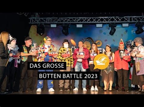 Bütten Battle 2023 Ein buntes Programm im Zeichen der Büttenrede