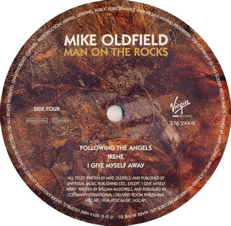 Mike Oldfield Man On The Rocks Vinyl