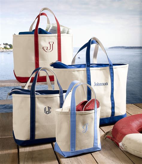 Boat And Tote Zip Top Tote Bags At L L Bean Boat Bag Monogram Tote Bags Tote Bag