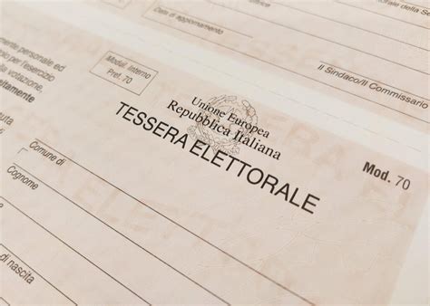 Ritiro Tessera Elettorale Comune Di Brendola