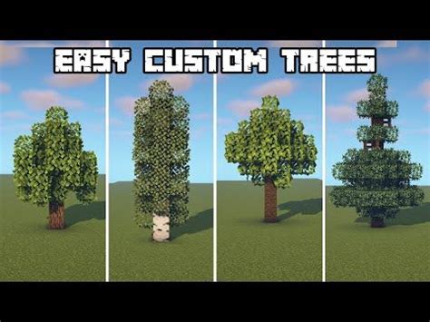 Minecraft - How to Build Easy Custom Trees (Tutorial) in 2023 ...