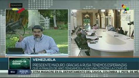 Resalta pdte Nicolás Maduro anuncio de Rusia de vacuna anti Covid 19