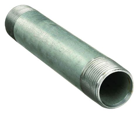 Grainger Approved 1 12 In X 12 In Galvanized Steel Nipple Pipe