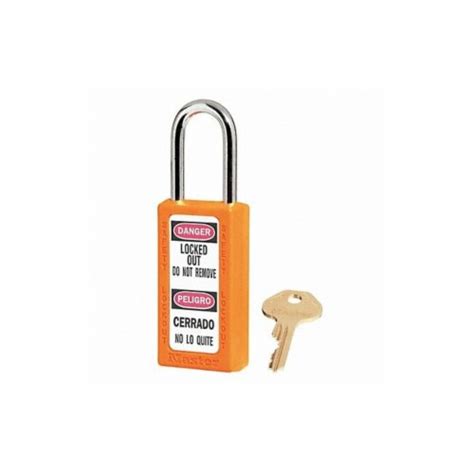 Master Lock Lockout Padlock KA Orange 3 H PK6 411KAS6ORJ 1 Smiths