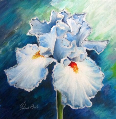 Turquoise Iris By Tanis Bula Artwork Archive