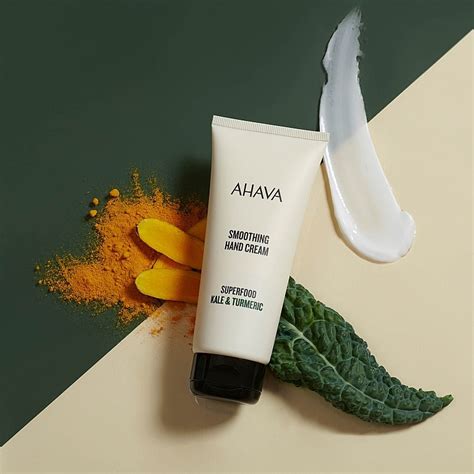 Ahava Superfood Kale & Turmeric Smoothing Hand Cream - Smoothing Hand ...