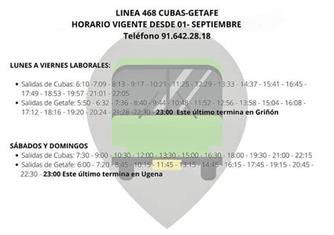 Nuevo Horario De Los Autobuses Interurbanos De Cubas De La Sagra