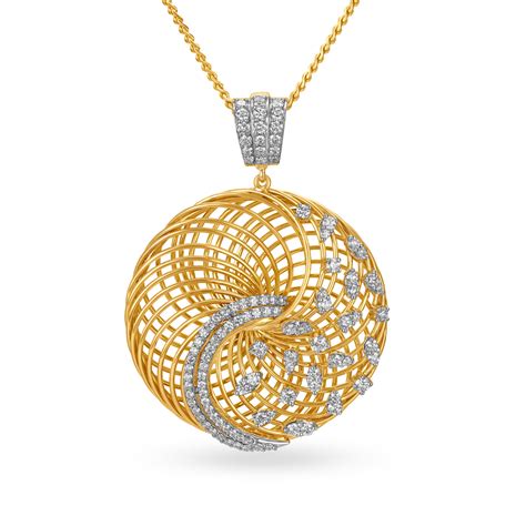 Buy Tanishq Gold Pendant At Best Price Tanishq Uae