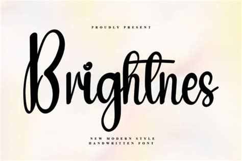 Brightnes Font By Pipi Creative Creative Fabrica