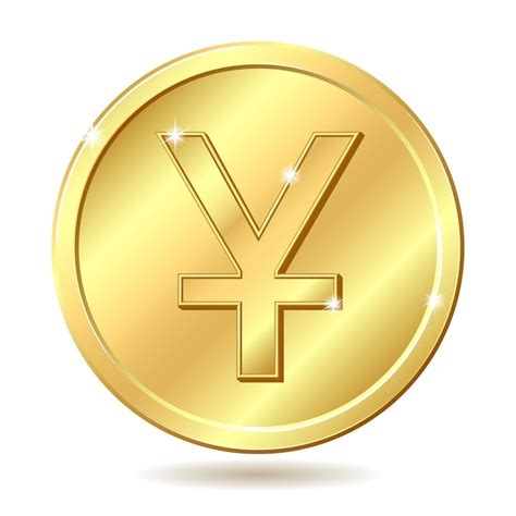 Premium Vector Gold Coin With Yuan Sign Vector Illustration Isolated