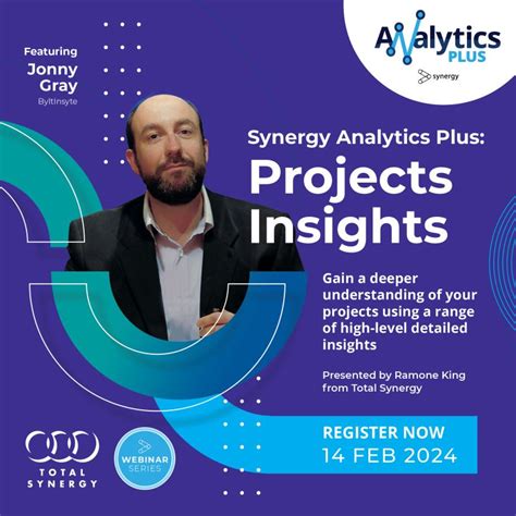 Total Synergy On Linkedin Our Synergy Analytics Plus Projects Insights Webinar Is Coming Up On