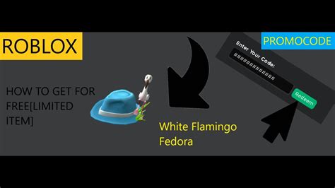 PROMOCODE HOW TO GET THE WHITE FLAMINGO FEDORA HAT FOR FREE IN