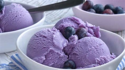 Receta de helado de arándanos sin máquina Recetas de delicias