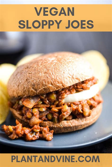 Vegan Sloppy Joes Plant And Vine Recipe Vegan Sandwich Recipes Vegan Sloppy Joes Plant